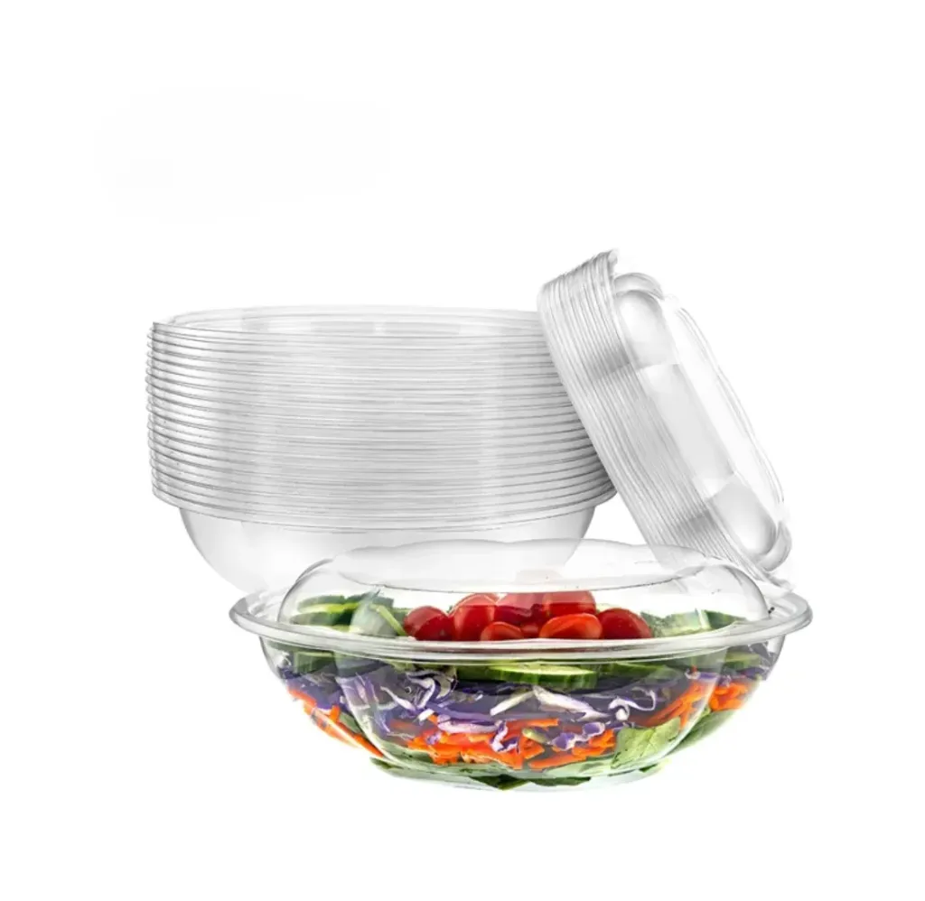 [DL24] CLEAR SALAD BOWL & LID (24OZ)