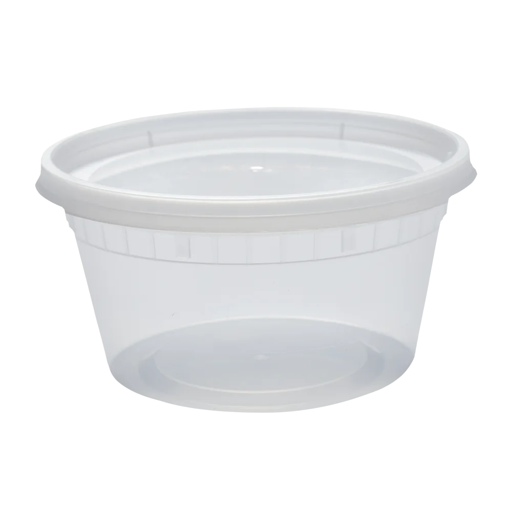 DELI CUP & LID,CLEAR (8OZ, 10PK X 24PCS= 240PCS)