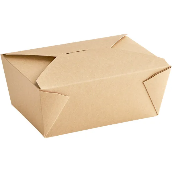 [CONTAINER KTB1 #1] KRAFT TAKE OUT BOX (32OZ, 9PKS X 50PCS=450PCS)