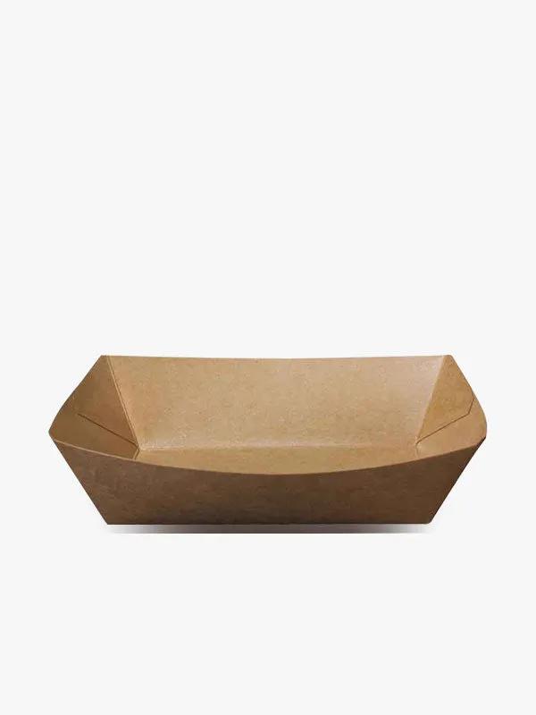 [TRAY PAPER-BOAT-1000ML-500PCS] PAPER BOAT TRAY (1000ML)