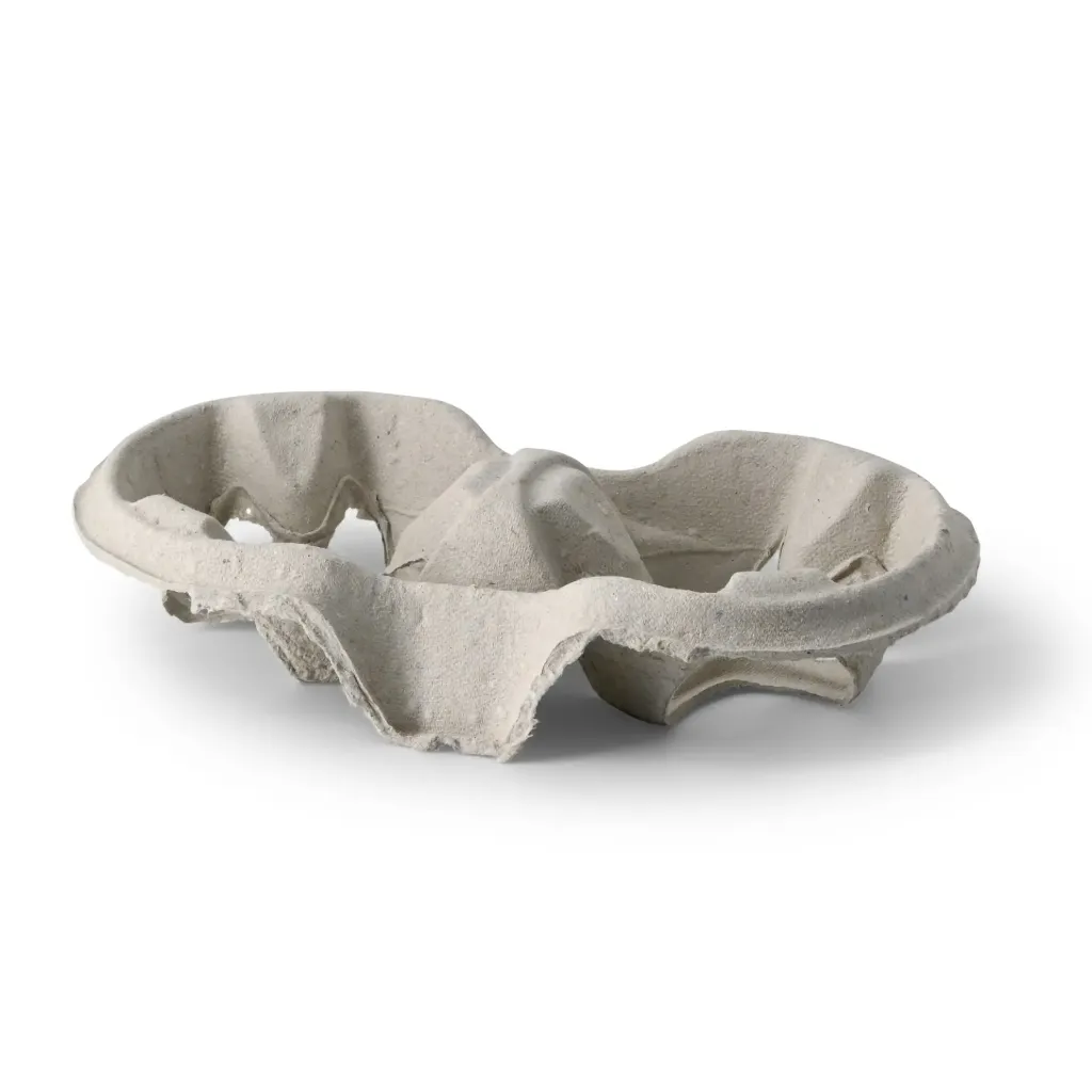 [TRAY PAPER-CUP-2P-600PCS] PAPER CUP HOLDER (1PK X 600PCS=600PCS, 2 COMPARTMENT)