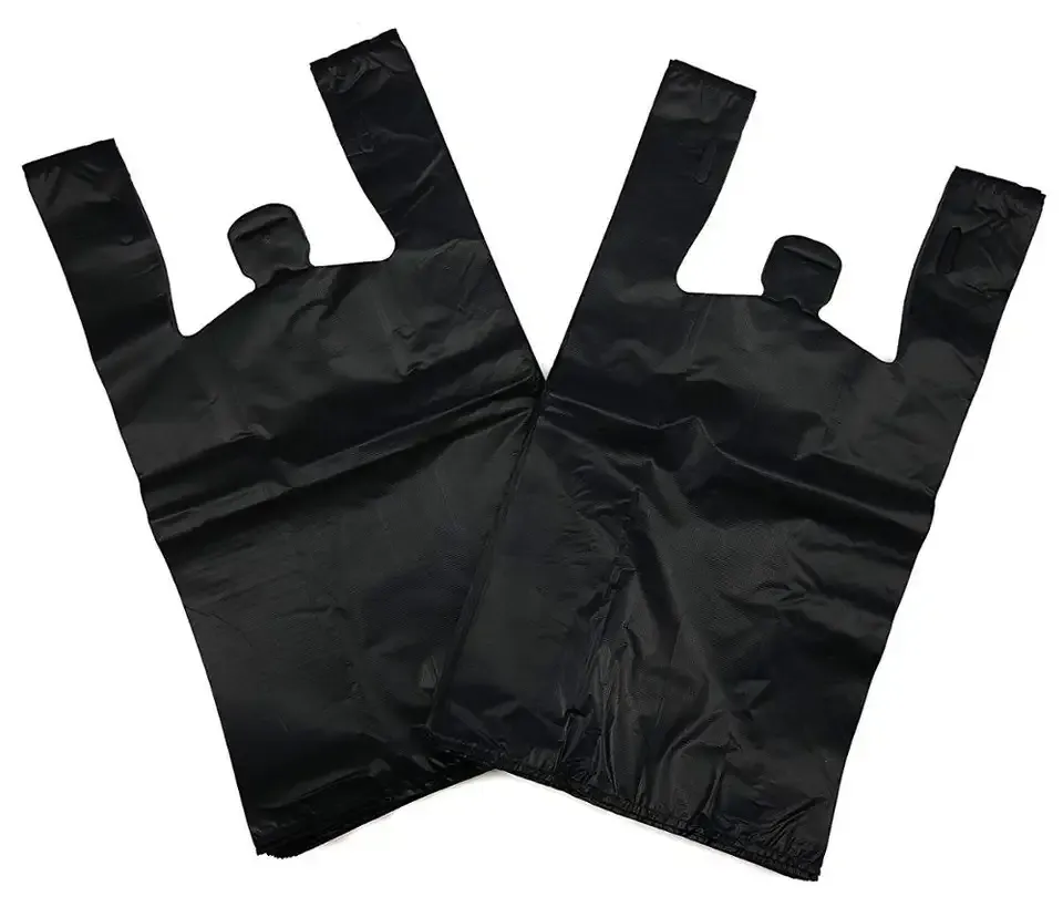 T SHIRT BAG,18X22 (BLACK, 18M)