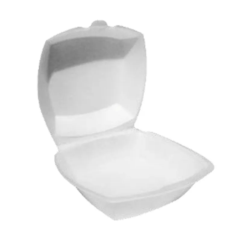 STYROFOAM HAMBURGER HINGED LID (4PK X 125PCS=500PCS)