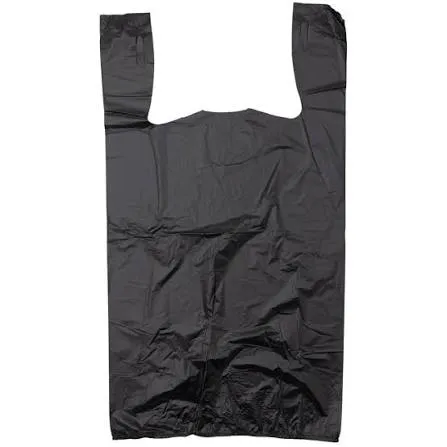 T SHIRT BAG,21X25 (BLACK)