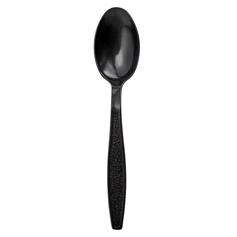 [CUTLERY 12393BK] TEASPOON,BRANDED (BLACK, 40PK X 12PCS=480PCS, 5.1G)