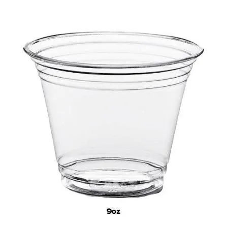 PET SQUAT SUNDAE CUP (8OZ, 20PK X 50PCS=1000PCS, 98MM)