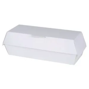 [CONTAINER PHDBXW] WHITE PAPER HOT DOG BOX,7X5X2.5IN,100PCSX20PKS